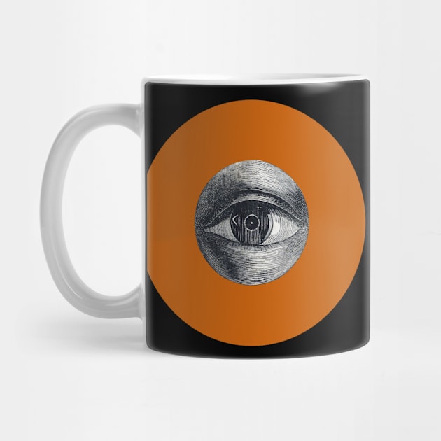 Halloween All Seeing Eye, Signs, and Omens - Orange and Black by SwagOMart